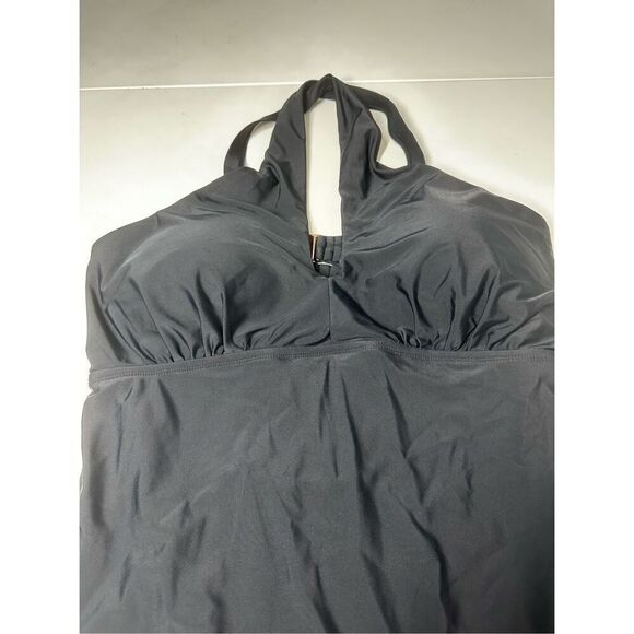 LYSA Kylie High Neck Plus Size One Piece Black Swimsuit Size 1X (18-20) - Picture 5 of 16